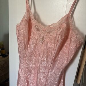 Vintage VS Blush Lace Slip Dress